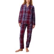 Triumph Boyfriend Pyjama PW X Checks Rød bomull 42 Dame