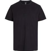 Calvin Klein Logo Cotton Tee Svart bomull X-Large Herre