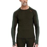 Dovre Jacquard Baselayer Militærgrønn ull X-Large Herre