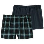 Schiesser 2P Boxershorts multipack Brun mønstret bomull X-Large Herre