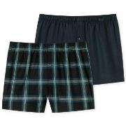 Schiesser 2P Boxershorts multipack Brun mønstret bomull XX-Large Herre