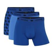 Dovre 3P Recycled Polyester Boxers Blå/Blå polyester Large Herre