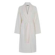 Decoy Long Terry Robe With Hood Svart polyester Medium Dame