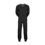 JBS V-Neck Jersey Pyjamas Svart bomull XX-Large Herre