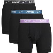 Nike 3P Everyday Cotton Boxer Svart/Rosa bomull X-Large Herre