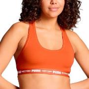 Puma BH Iconic Racer Back Bra Oransje X-Large Dame