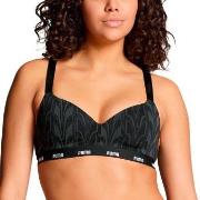 Puma BH Printed Padded Top Svart bomull Medium Dame