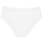 Triumph Truser Feel Of Cotton Midi Brief Hvit bomull 36 Dame