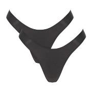 Sloggi Truser 2P ZERO Feel 2 0 Tiny Tanga C2P Svart XX-Large Dame