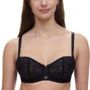 Chantelle BH Origins Lace Unlined Demi Bra Svart nylon E 80 Dame