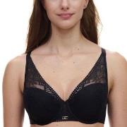 Chantelle BH Origins Lace Lightweight Plunge Bra Svart nylon B 90 Dame