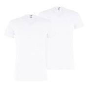 Puma 2P Basic V-neck Tee Hvit bomull Medium Herre