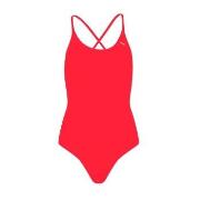 Puma V-Neck Padded Swimsuit Rød Medium Dame