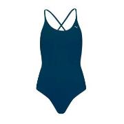 Puma V-Neck Padded Swimsuit Marine Medium Dame