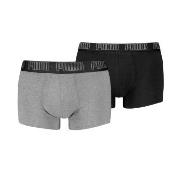 Puma 2P Men Everyday Trunks Grå bomull Medium Herre