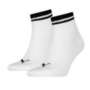 Puma Strømper 2P Heritage Quarter Socks Hvit Str 43/46
