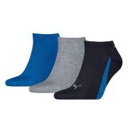 Puma Strømper 3P Lifestyle Sneaker Socks Svart/Blå Str 43/46