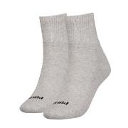 Puma Strømper 2P Women Heart Logo Short Crew Socks Grå Str 39/42 Dame