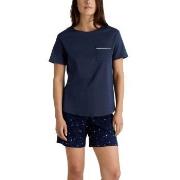 Calida Sweet Dreams Short Pyjamas Marine bomull Large Dame