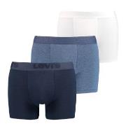 Levis 3P Premium Boxer Hvit/Marine bomull Small Herre