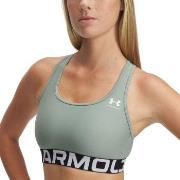 Under Armour BH Mid Branded Sport Bra Grå polyester X-Large Dame