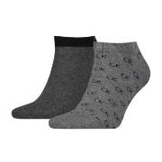 Calvin Klein Strømper 2P Eduardo All Over Sneaker Sock Grå Str 39/42 H...