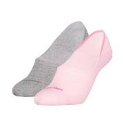 Calvin Klein Strømper 2P Women Mid Cut Footie Socks Grå/Rosa Str 35/38...