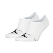 Calvin Klein Strømper 2P Monogram High Cut Footie Socks Hvit Str 39/42...