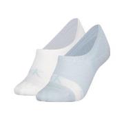 Calvin Klein Strømper 2P Glossy High Cut Footie Socks Hvit/Blå Str 39/...