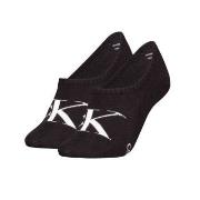 Calvin Klein Strømper 2P Women Monogram Footie Socks Svart Str 39/42 D...