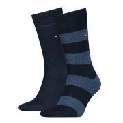 Tommy Hilfiger Strømper 2P Men Rugby Sock Marine Str 43/46 Herre