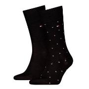 Tommy Hilfiger Strømper 2P Men Dot Socks Svart Str 43/46 Herre