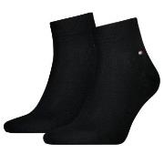 Tommy Hilfiger Strømper 2P Men Quarter Sock Svart Str 47/49 Herre