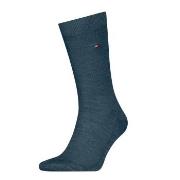 Tommy Hilfiger Strømper Premium Basket Wool Socks Jeansblå Str 41/42 H...