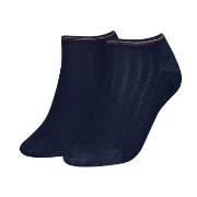 Tommy Hilfiger Strømper 2P Women Shine Sneaker Socks Marine Str 39/42 ...