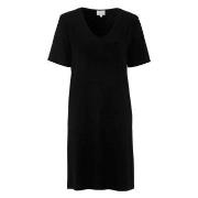 Damella Bamboo Short Sleeve Nightdress Svart Bambus X-Large Dame