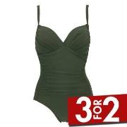 Damella Miranda Swimsuit Mørkgrørnn  B/C 40 Dame