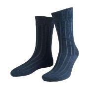 Amanda Christensen Strømper 3P Grade Wide Rib Ankle Socks Mørkblå Str ...