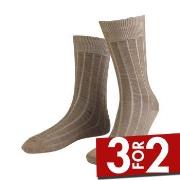 Amanda Christensen Strømper Grade Wide Rib Ankle Socks Brun Str 39/42