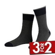 Amanda Christensen Strømper True Stripe Ankle Sock Svart/Grå Str 43/46
