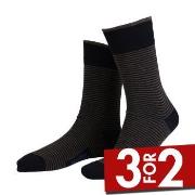 Amanda Christensen Strømper True Stripe Ankle Sock Mørkgrå  Str 39/42