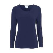 Damella Bamboo Long Sleeve Top Marine Bambus Medium Dame