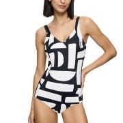 Triumph Summer Allure Wired Swimsuit Svart/Hvit C 38 Dame