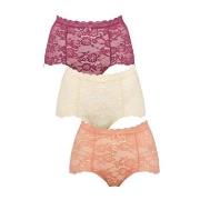 Missya Truser 3P Lace Maxi Rosa/Lilla Large Dame