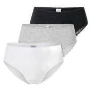 Schiesser Truser 3P Modern Brazillian Slips Mixed bomull 42 Dame