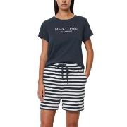 Marc O Polo Lounge Short Pyjama Set Hvit/Marine bomull X-Small Dame