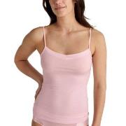 Calida Cate Satin Spagetti Top Rosa bomull Small Dame