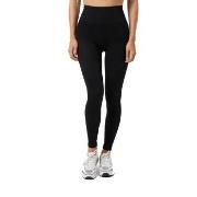 Björn Borg Studio Seamless Ribbed Tights Svart polyamid Large Dame