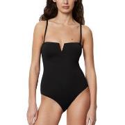 Marc O Polo Bandeau Swimsuit Svart Large Dame