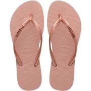 Havaianas Slim Logo Metallic Lysrosa Str 35/36 Dame